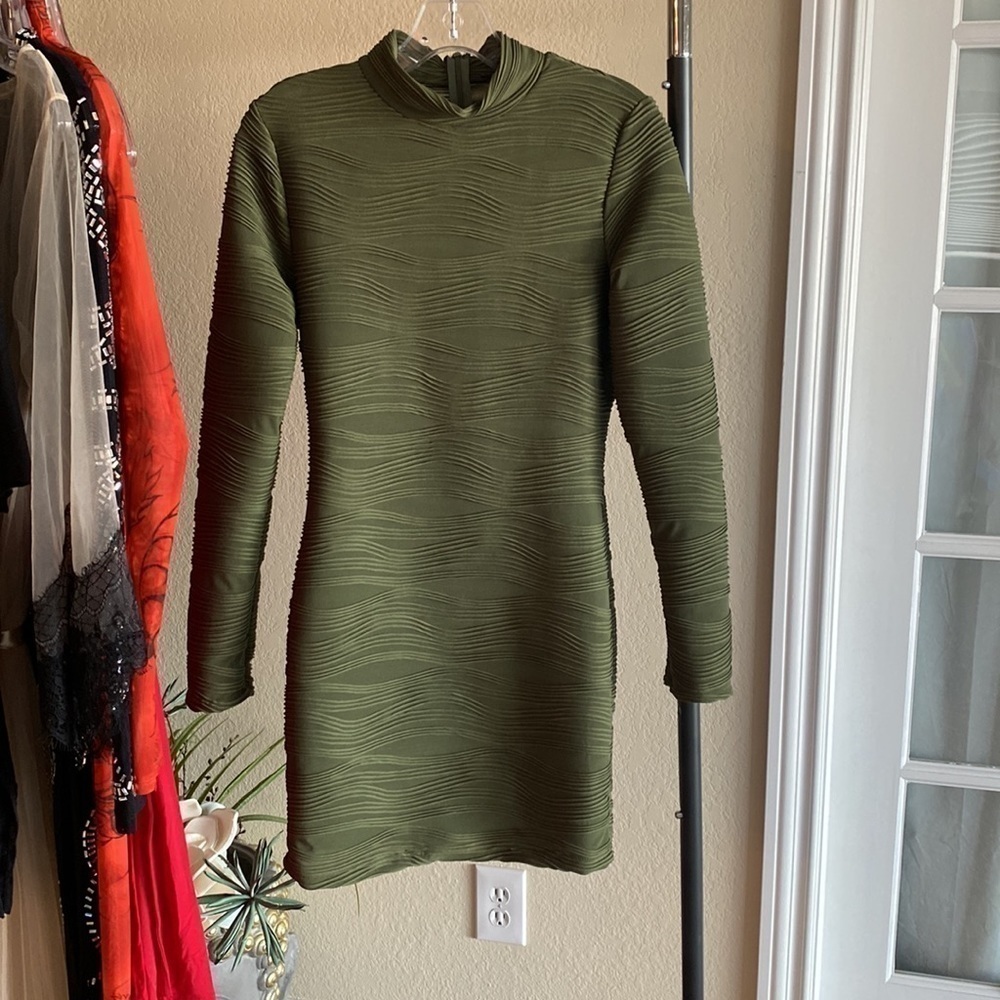 Fashion Nova Feeling Flawless Olive Mini Dress - Picture 4 of 4